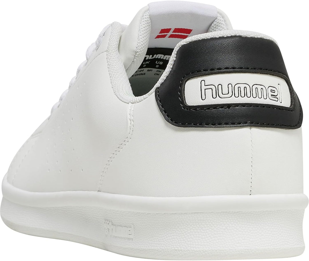 hummel Herren Busan Court Sneaker Turnschuhe 38 EU White Black, 38 EU White Black