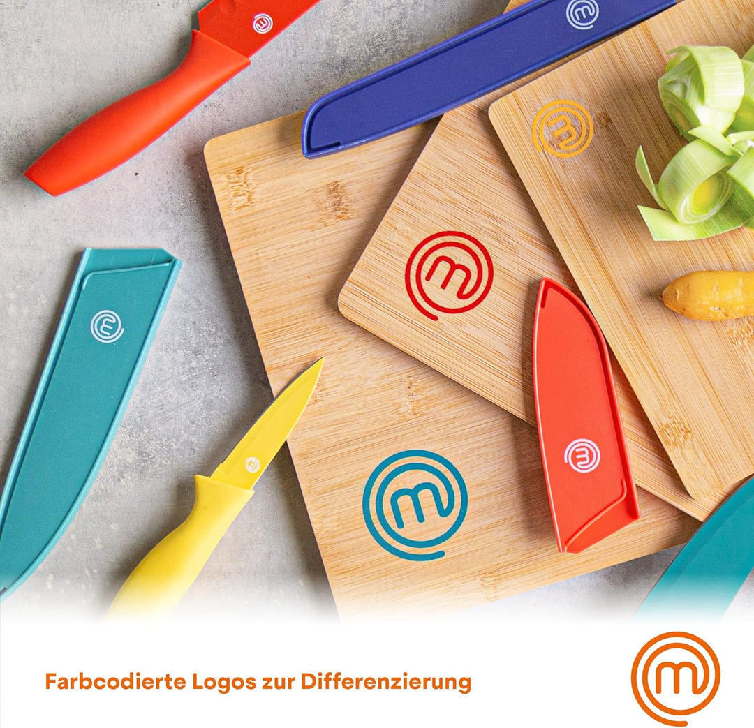 MasterChef Schneidebretter Holz, Schneidebretter Bambus, 38cm x 27,5cm 34cm x 23,5cm 23cm x 15cm, Sp
