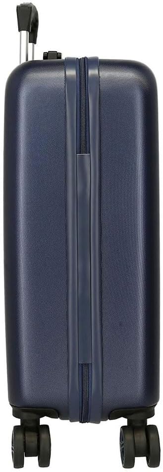 Pepe Jeans Aidan Kabinentrolley, blau, 38 x 55 x 20 cm, Hartplastik, seitlicher Kombinationsverschlu