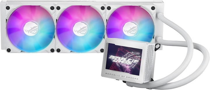 ASUS ROG Ryujin III 240 ARGB White Edition All-in-One Flüssig CPU-Kühler (3,5 Zoll LCD, Asetek-Pumpe