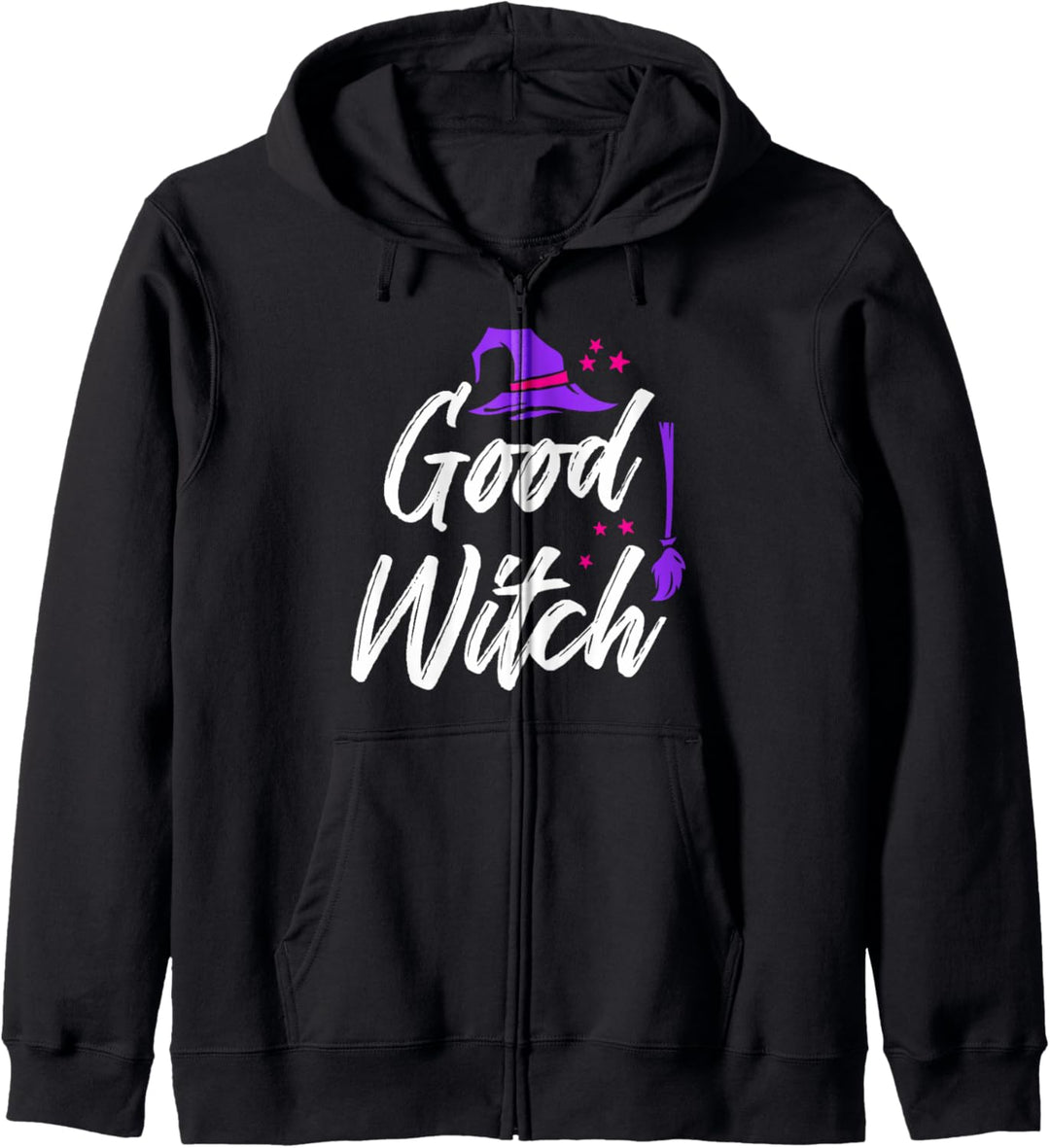 Gute Hexe Hexerei Hexen Hexenbesen Halloween Horror Geschenk Kapuzenjacke