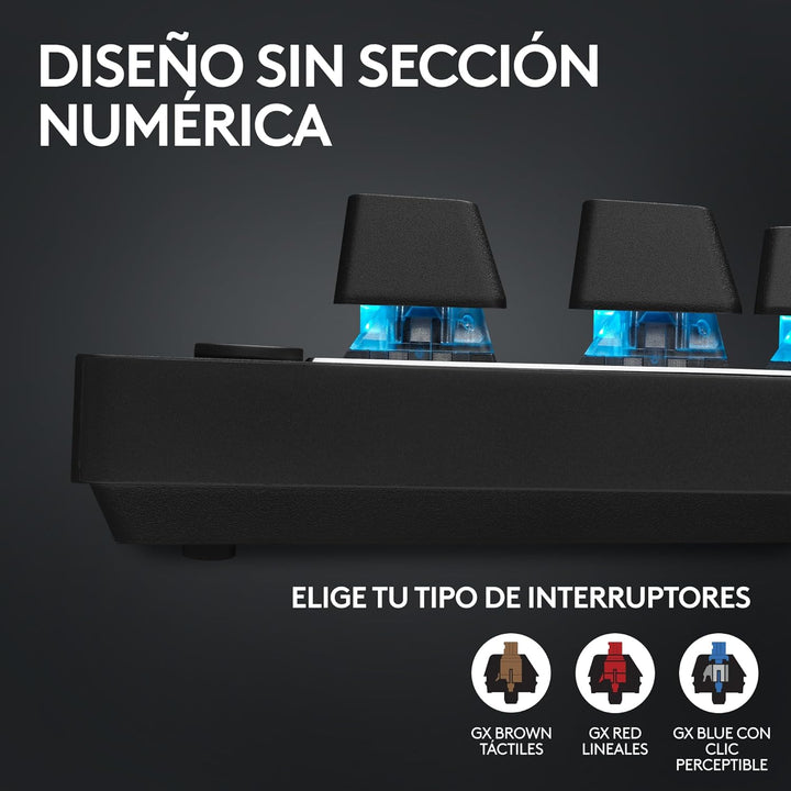 Logitech G Pro X TkL Lightspeed Kabellose Gaming-Tastatur - Schwarz - ESP - Tactile