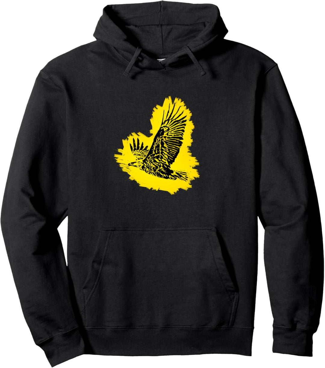 Adler Motiv Raubvogel Pullover Hoodie