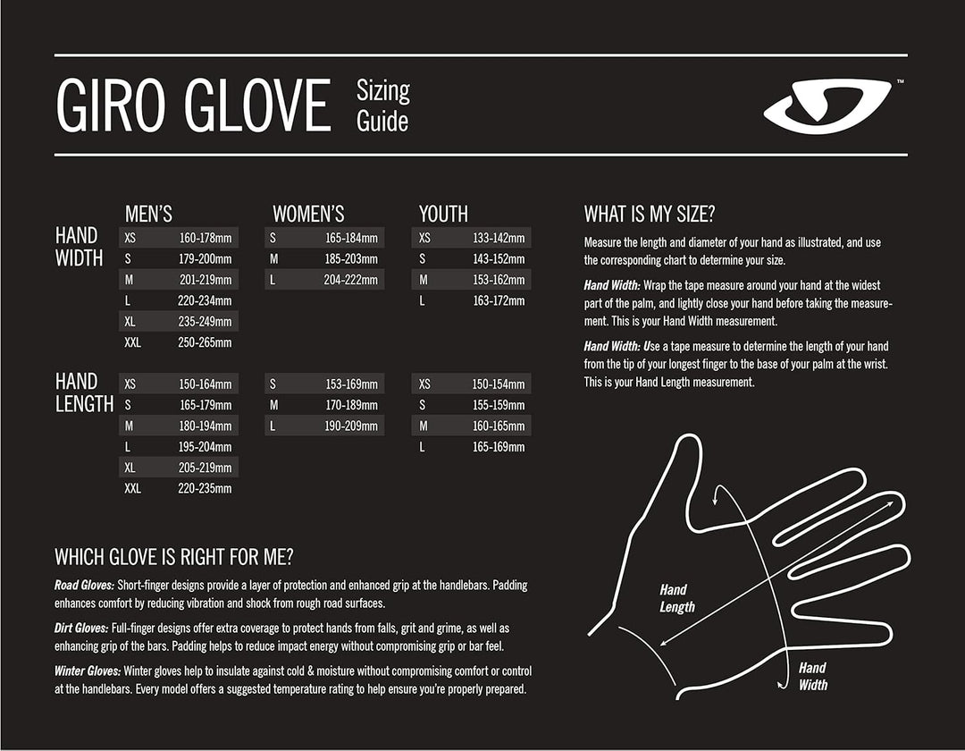 Giro Herren Proof Handschuhe XL Black-M 22, XL Black-M 22