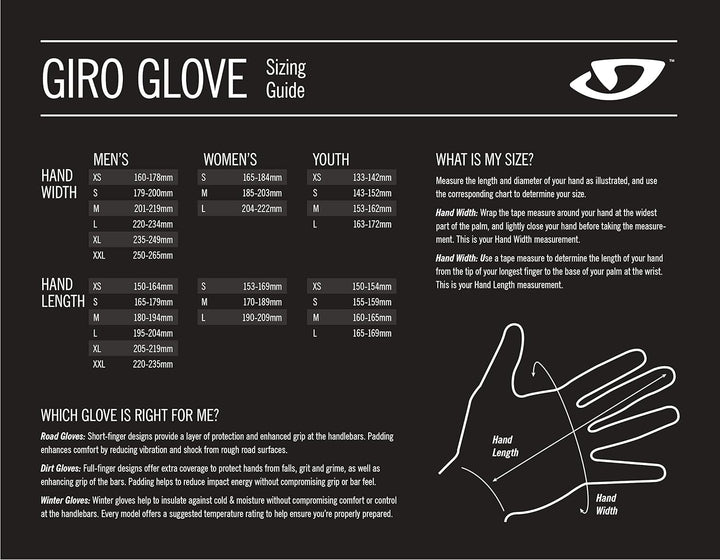 Giro Herren Proof Handschuhe XL Black-M 22, XL Black-M 22