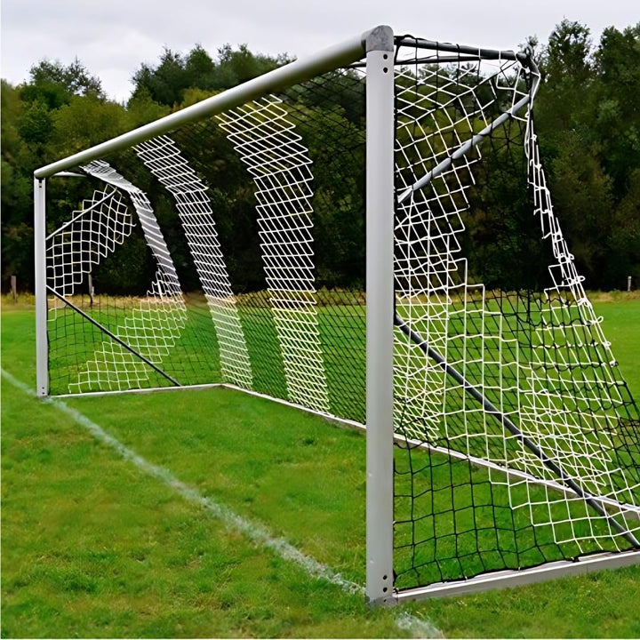 Fussball Tornetz Fussballtornetz 5,15 m x 2,05 m Tiefe Oben 1,00 unten 1,00 m Fussballnetz zweifarbi