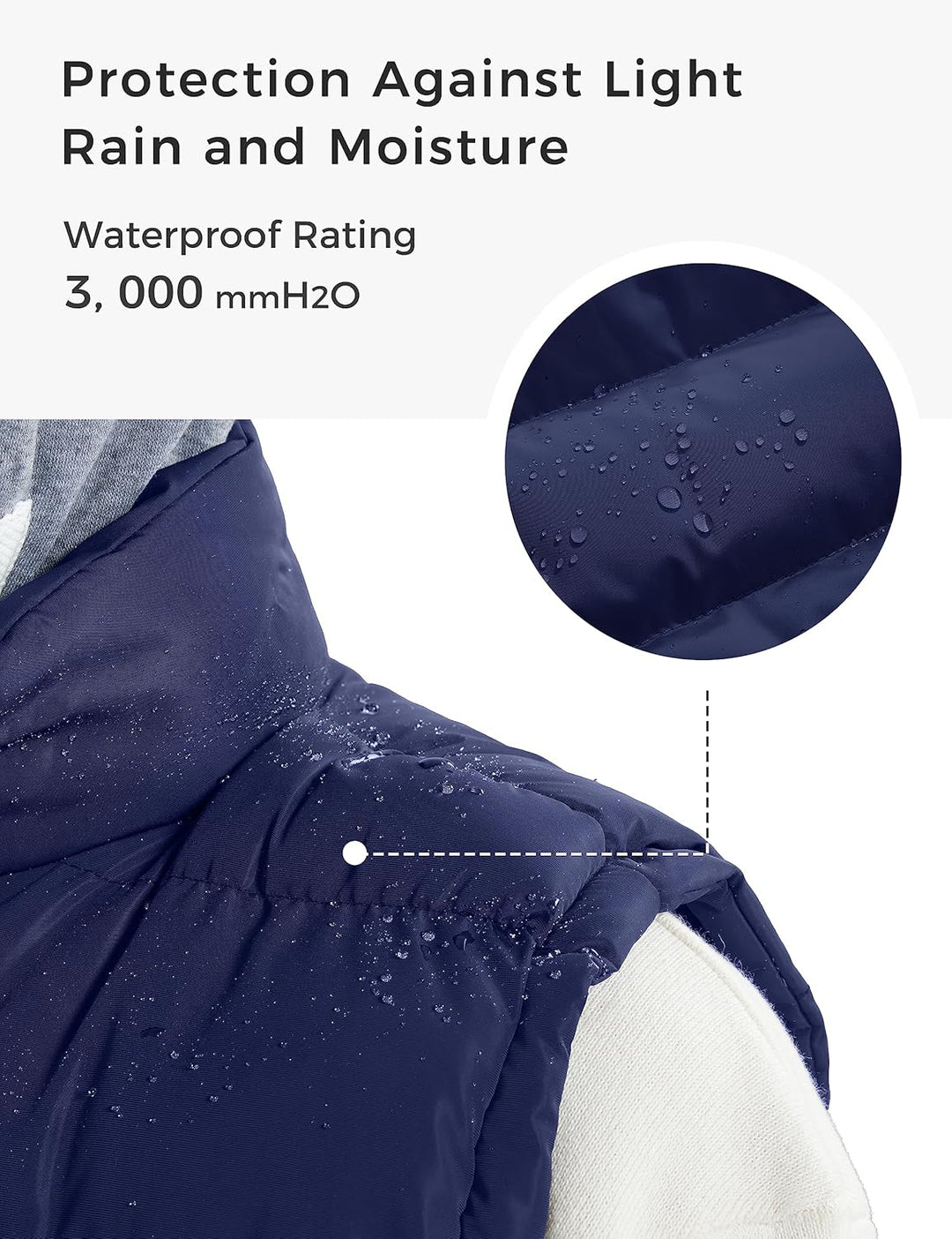 ZSHOW Herren Winter Weste Gesteppte Polsterung Puffer Ärmellos Jacke Warme Outdoor Weste Körperwärme