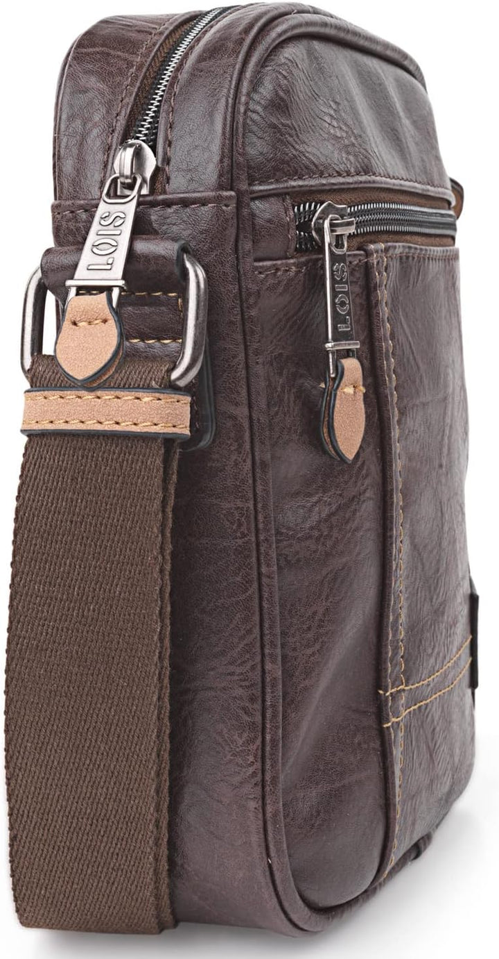 Lois - Umhängetasche Herren Klein mit verstellbarem riemen - Herren Umhängetasche Klein hergestellt