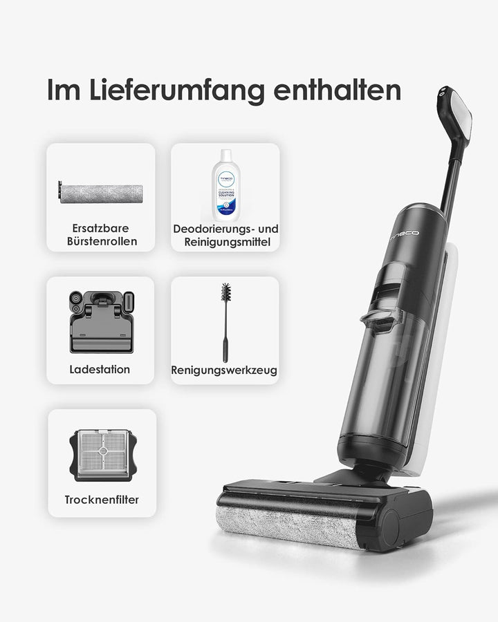 Tineco Floor One S5 Smart Nass-Trocken-Sauger mit iLoop Technologie, All-in-One-Nass Trockensauger K
