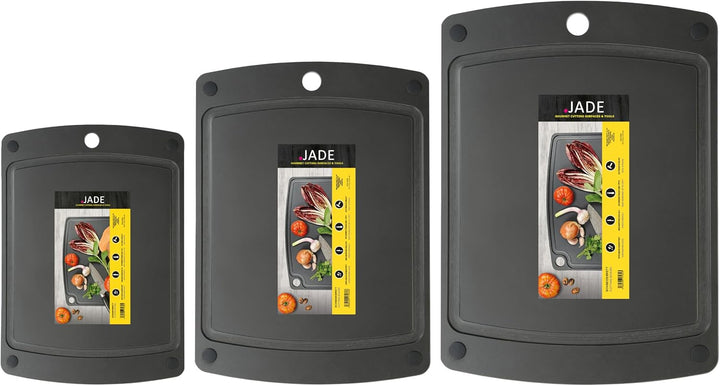 JADE Schneidebrett Gourmet Gripper, Zellulose-Laminat, mit Saftrille & Antirutschfüssen, beidseitig
