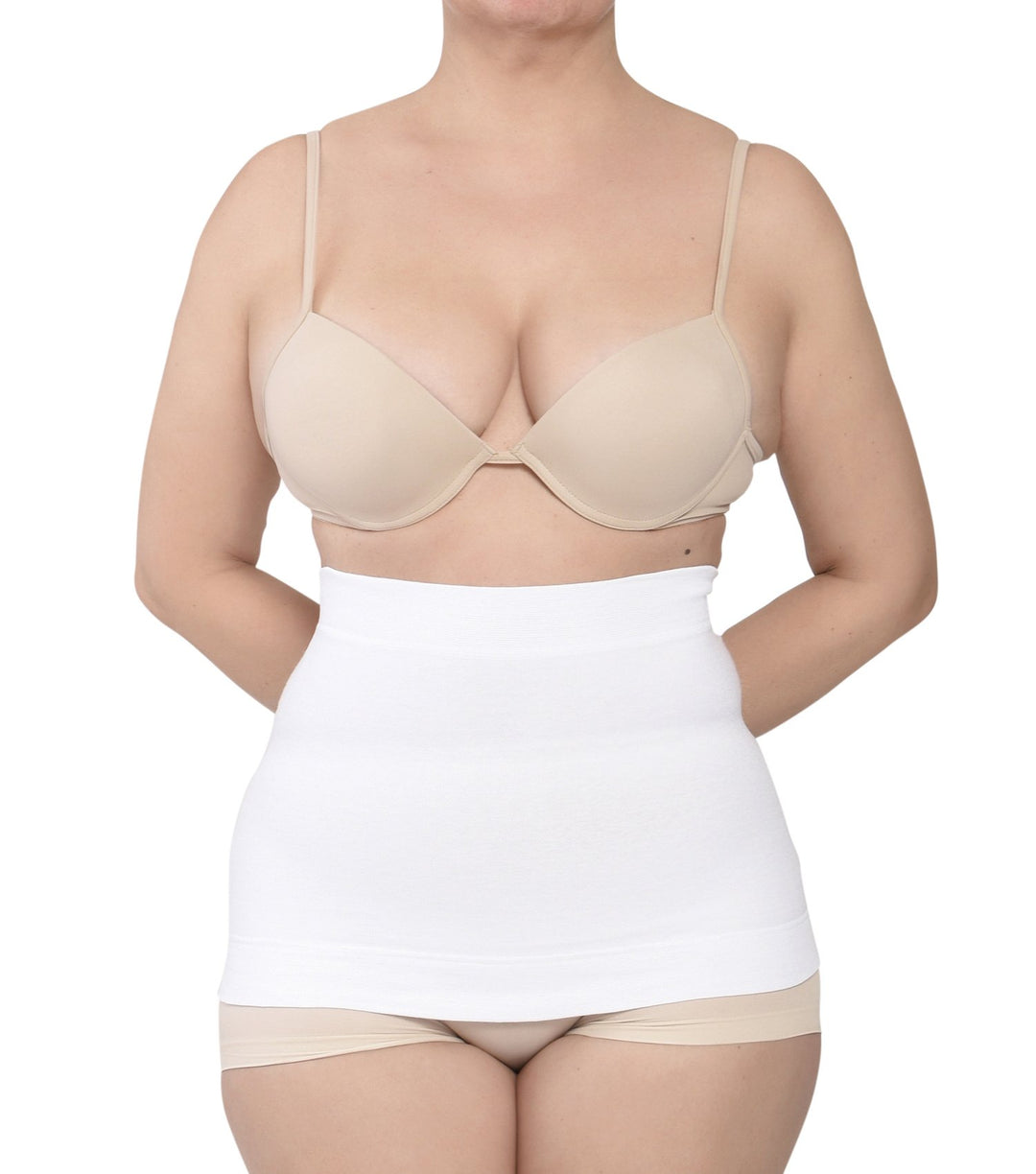 BODYPERFECT Elastischer thermischer Miedergürtel aus Baumwolle. 5°(large 48/50) BIANCO L Weiss, L We