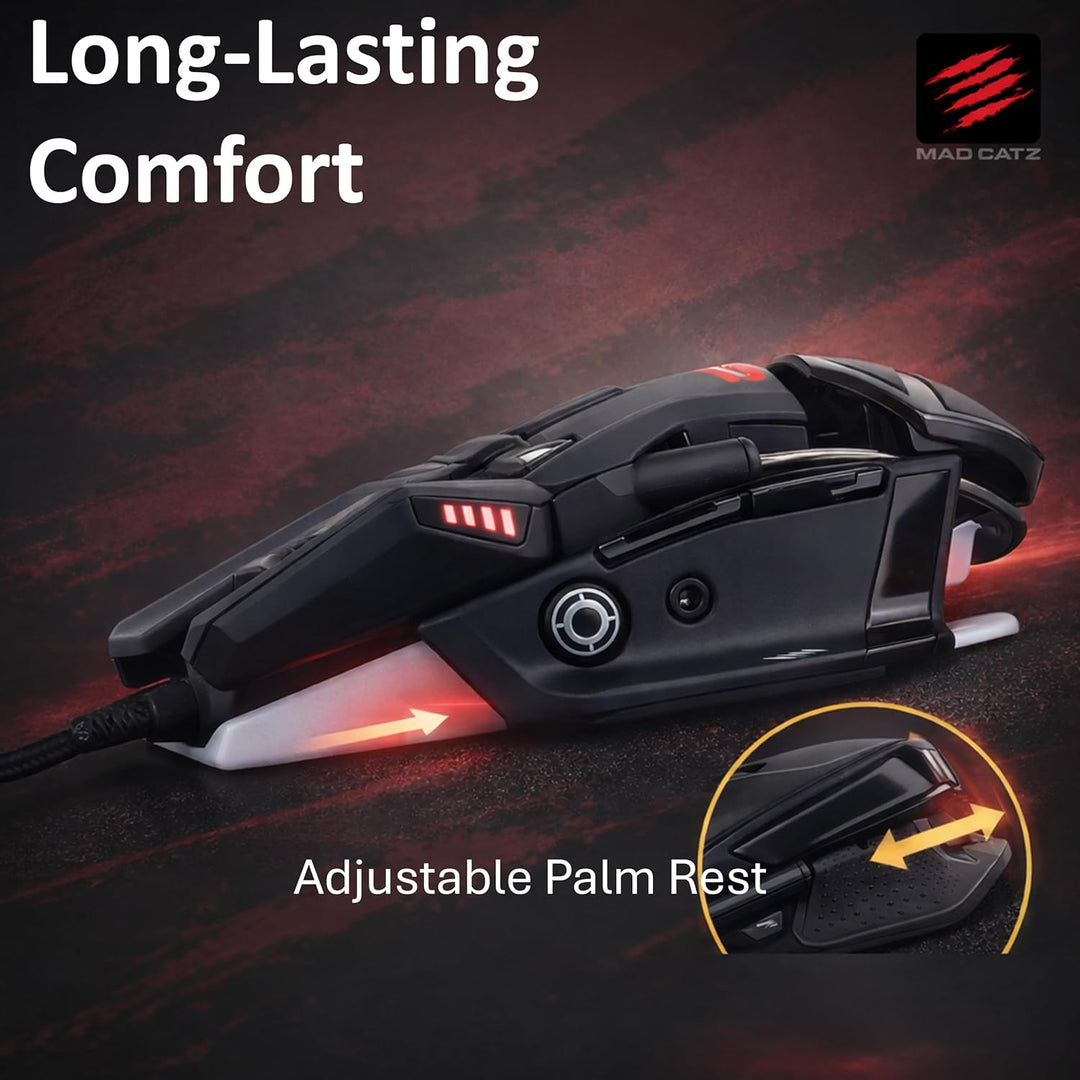 MadCatz R.A.T. 4+ Optical Gaming Mouse, Black R.A.T. 4+ Black, R.A.T. 4+ Black