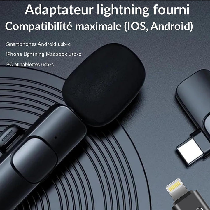 Jk products shopping online Kabelloses Lavalier-Mikrofon, kompatibel mit Apple iPad, Android, iOS, S