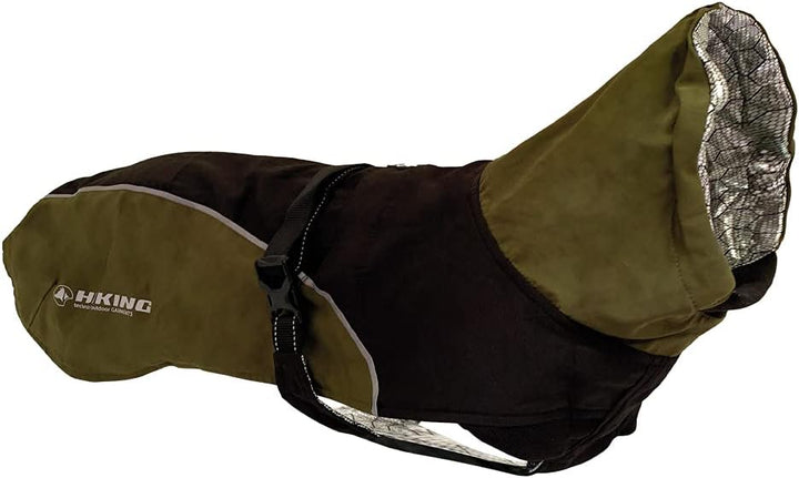 Croci Hiking Hundemantel, wasserdicht, für Hunde, feuchtigkeitsregulierendes Futter, Nanga Black, Gr