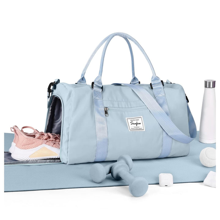 HYC00 Sport Duffel Bag Damen,Handgepäck 45x36x20 für Ryanair Cabin Bags Sporttasche mit Nassfach &amp; S