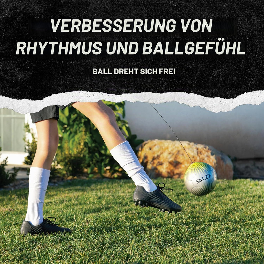 SKLZ Star-Kick Football Rebounder, Football Training Equipment, Kick Trainer Einheitsgrösse Volt, Ei