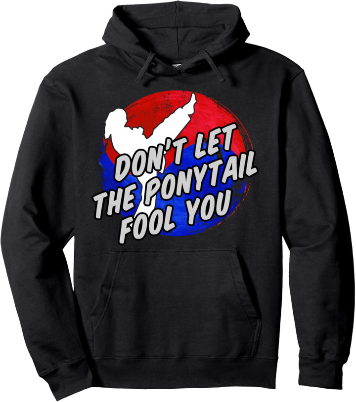 Lassen Sie sich nicht von dem Pferdeschwanz täuschen Mädchen Pullover Hoodie