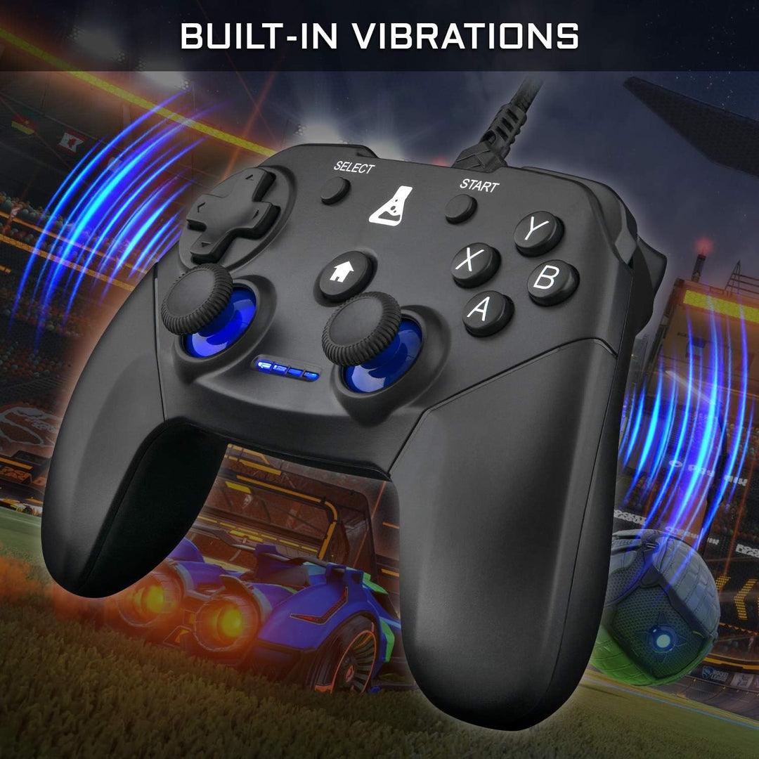 THE G-LAB K-Pad THORIUM - Gaming-Controller PC & PS3 USB mit integrierter Vibration, Gamepad-Game-Co
