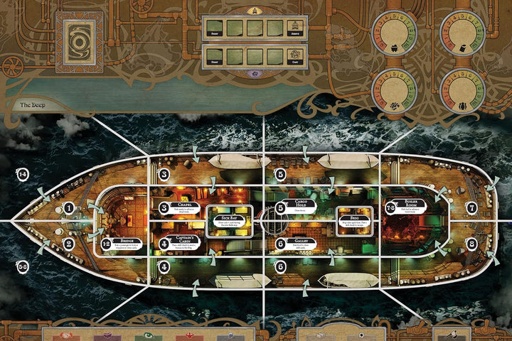 FFG Fantasy Flight Games, Unfathomable, Board Game, Ages 14+, 3-6 Players, 120-240 Minutes Playing T