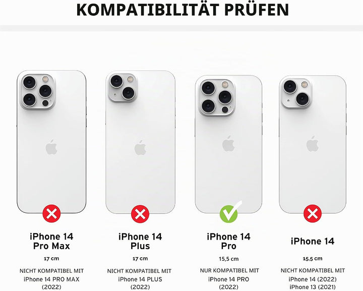 URBAN ARMOR GEAR Monarch Schutzhülle kompatibel mit Apple iPhone 14 Pro [Wireless Charging kompatibe