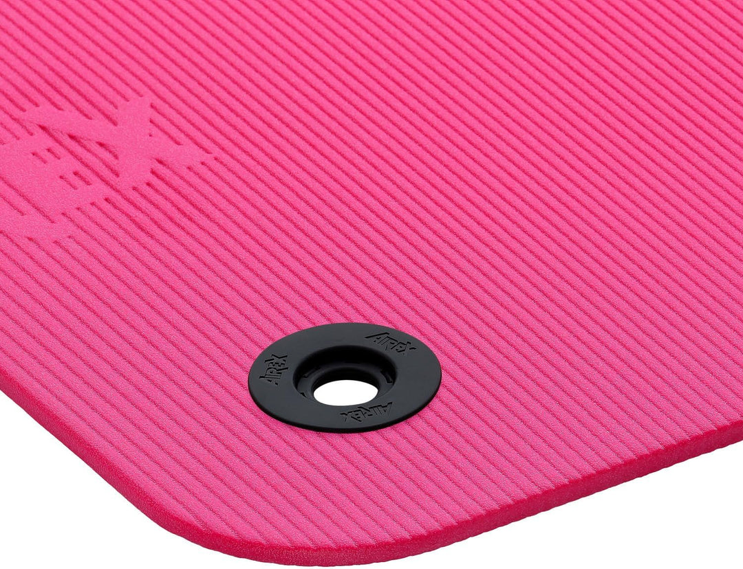 Gymnastikmatte Fitline 140 von Airex, 140 x 60 x 1,0 cm, pink, Ösen