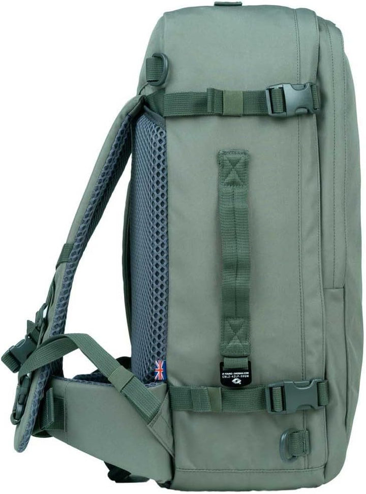 Cabinzero Unisex Rucksack 35x54x20 Georgisches Khaki, 35x54x20 Georgisches Khaki