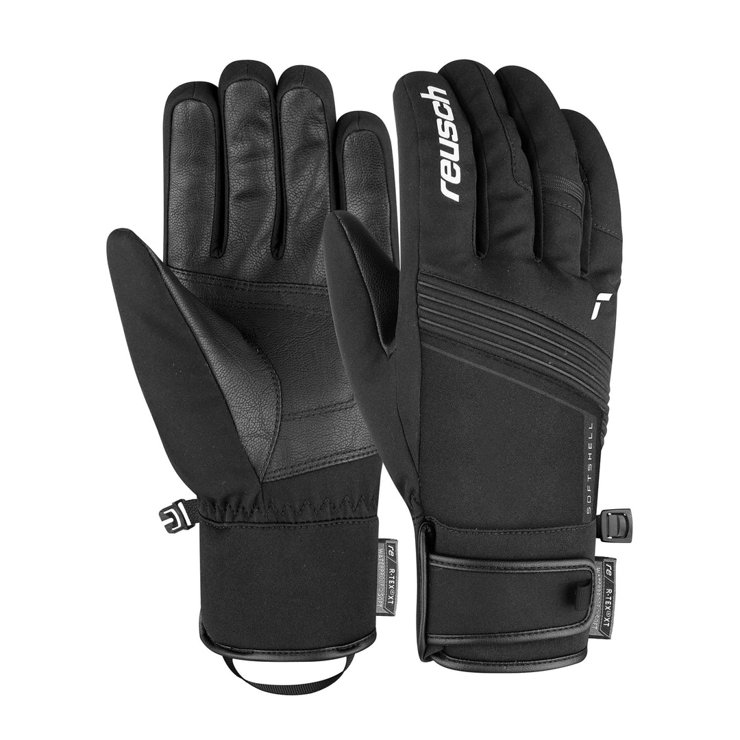 Reusch Herren Luca R-tex Warmer, Wasserdichter und Atmungsaktiver Winterhandschuh 7.5 schwarz / weis