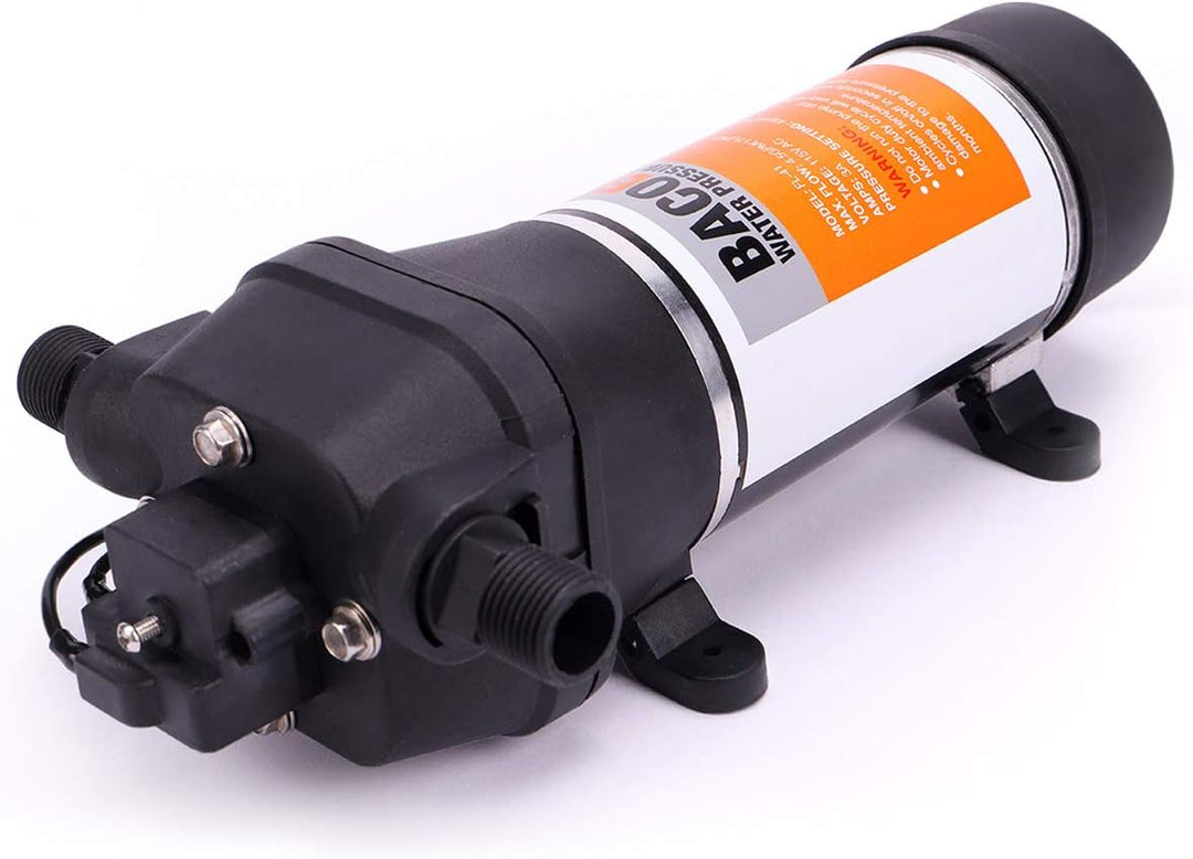 BACOENG AC220V Selbstansaugende Druckwasserpumpe Trinkwasserpumpe 17Ltr./Min 40 PSI