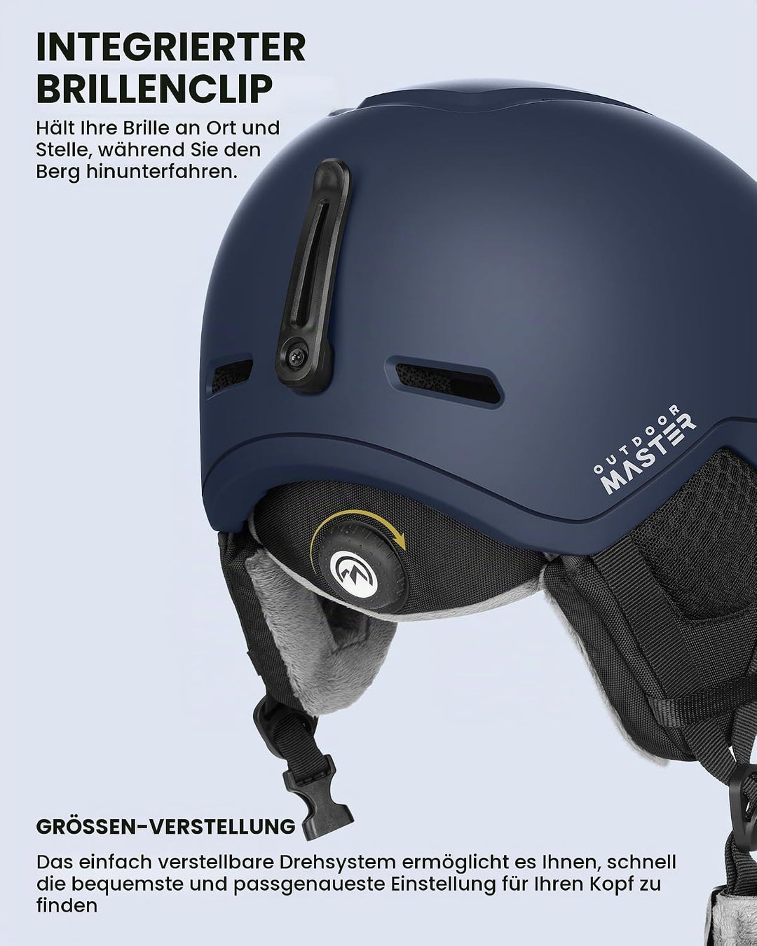 OutdoorMaster MIPS Skihelm, Snowboardhelm für Herren und Damen, Snowboard Helm mit Ventilationssyste