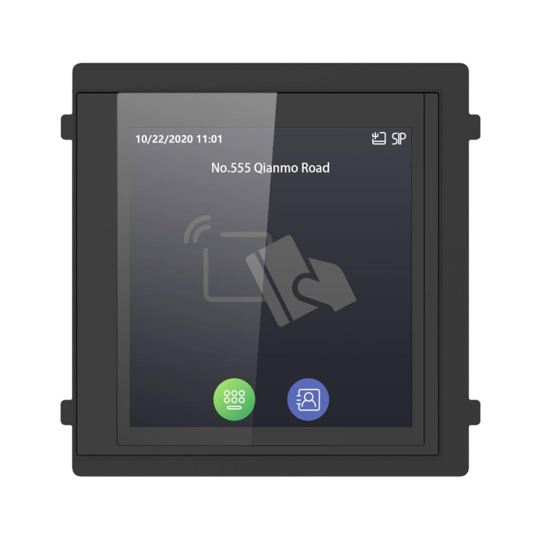 Módulo de Extensão Hikvision IPS 4" Leitor de Cartão M1 Preto - DS-KD-TDM