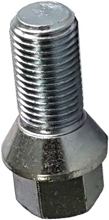TRACER 20 Radschrauben Radbolzen Kegelbund M14x1,5 25mm Silber, Sechskant, Edelstahl, Klasse 10.9, K