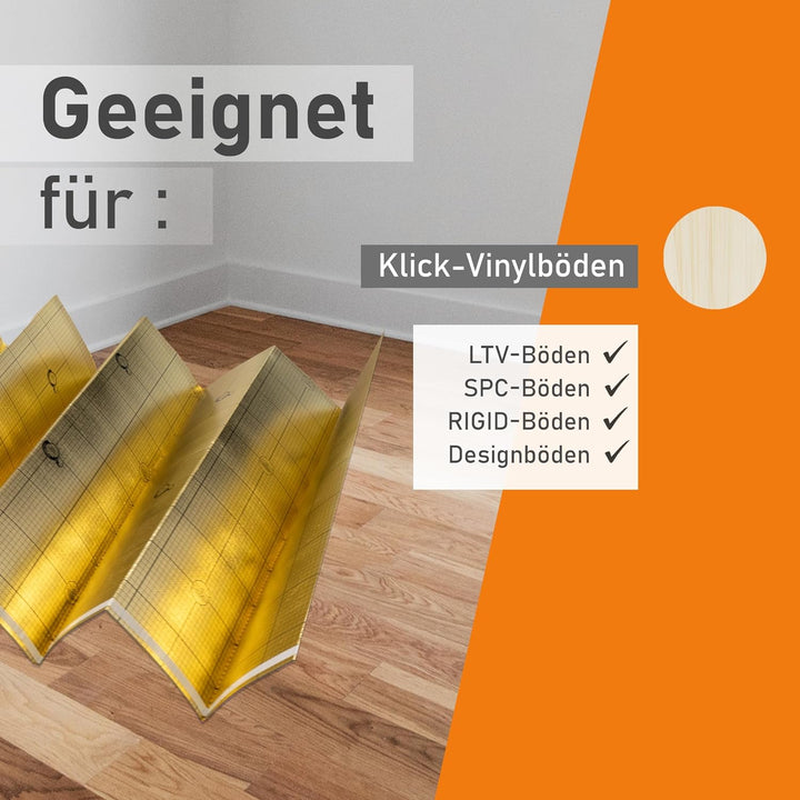 uficell® Vinyl Trittschalldämmung "VINOLOCK" mit Anti-Slip-Technologie - Stärke: 1,5 mm - Dichte ca.