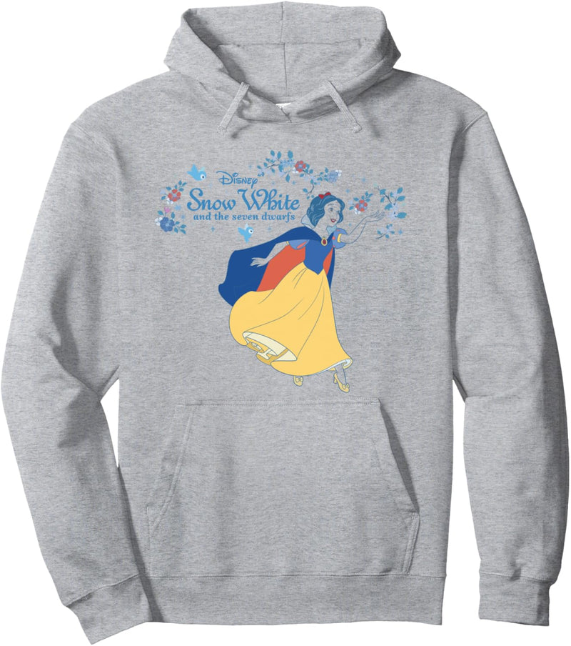 Disney Snow White And The Seven Dwarfs Floral Title Poster Pullover Hoodie