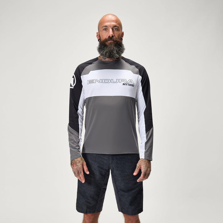 Endura Herren MT500 Burner Lite Mountainbike LS Trikot Schwarz S, Schwarz S