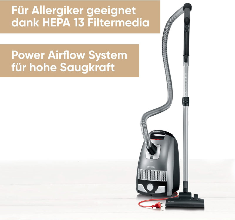 SEVERIN Bodenstaubsauger mit Beutel S&