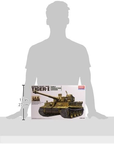 ACADEMY AC13264-1/35 Tiger-I mit 4 Figuren, Panzer