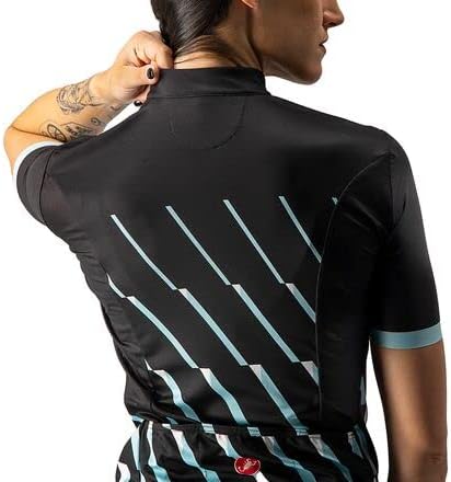 CASTELLI Damen Pendio Jersey Sweatshirt, Light Black/Sky Light/White, L EU