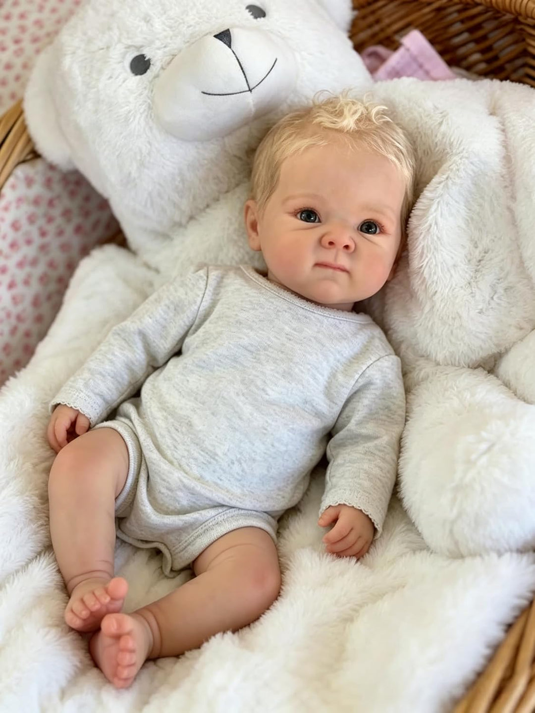 Zero pam Reborn Baby Vollsilikon Lebensecht Puppe Junge 45 cm Lebensechte Babypuppen Junge Babypuppe