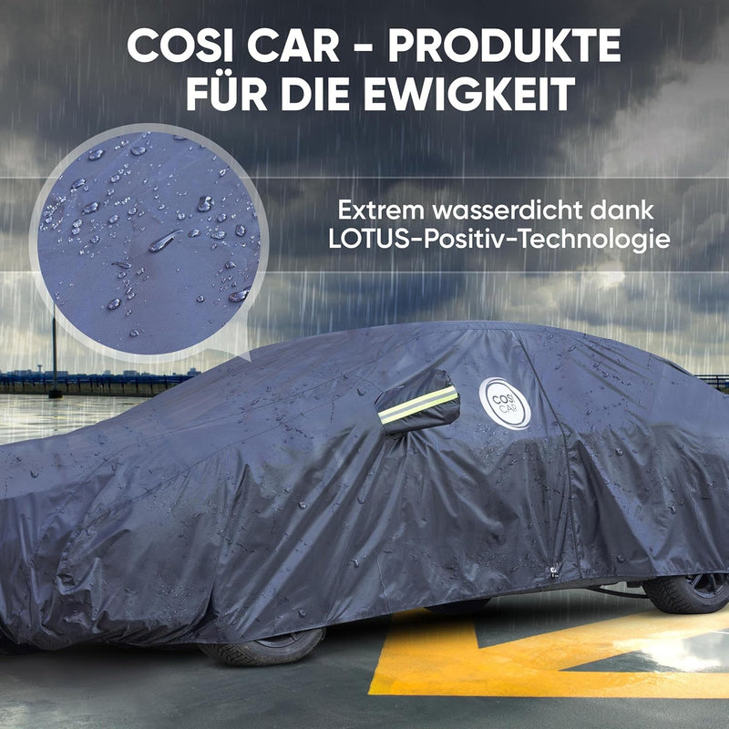 COSI CAR Autoabdeckung Wasserdicht [Passt zu jedem Fahrzeug] Abdeckplane Autogarage Vollgarage Autop