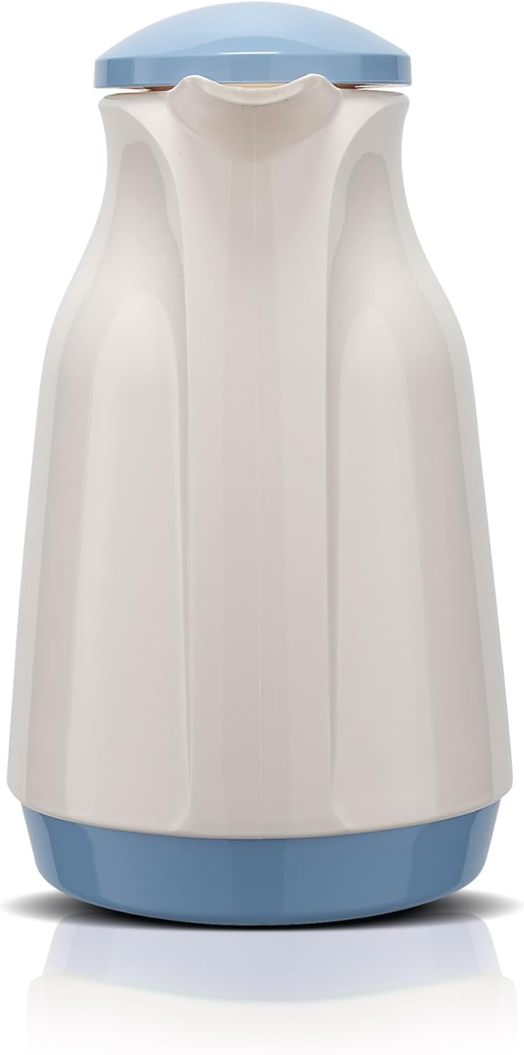 ROTPUNKT Isolierkanne 220 Bella 1,0 l | Zweifunktions-Drehverschluss | BPA Frei- gesundes Trinken |