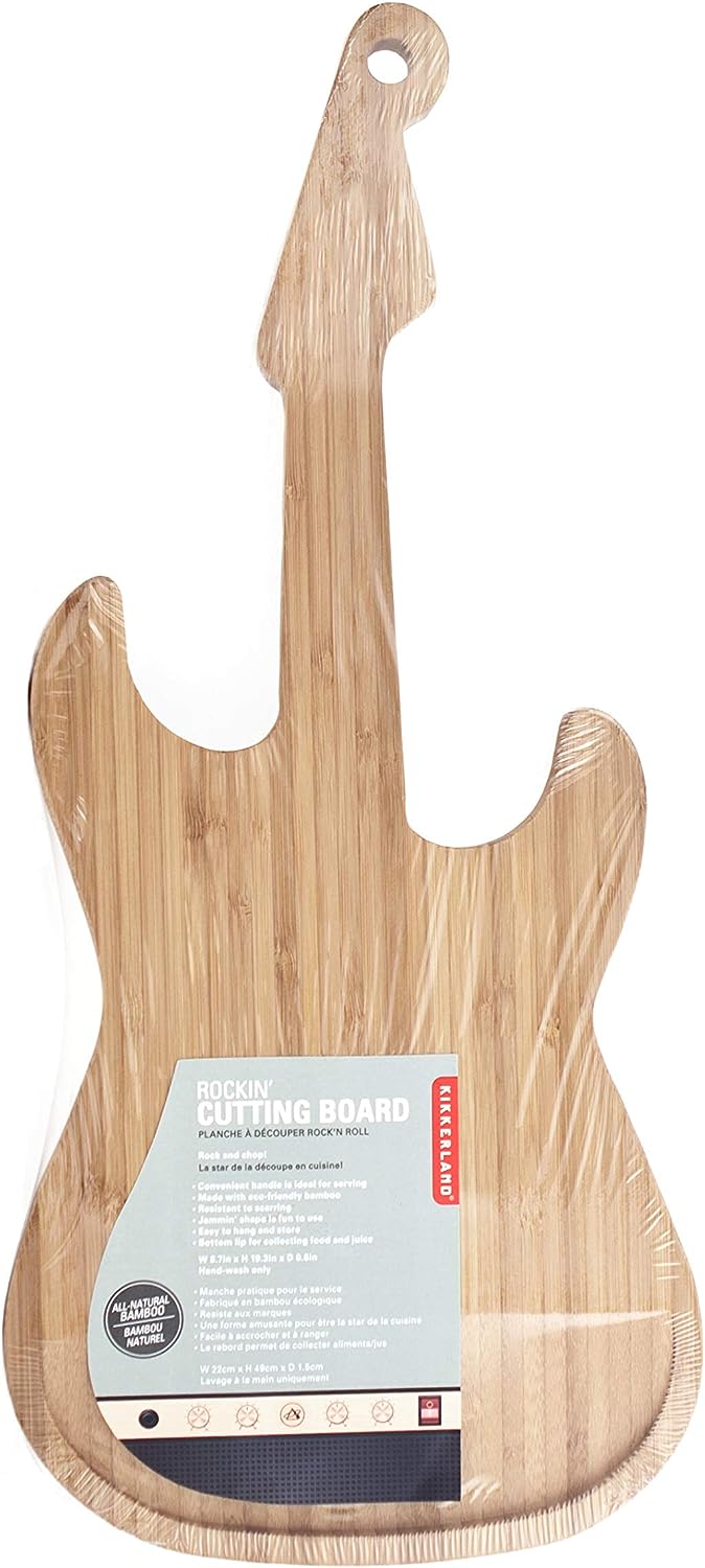 Kikkerland Brett Bambus Holz 22 x 1.5 x 49 cm Single, Single