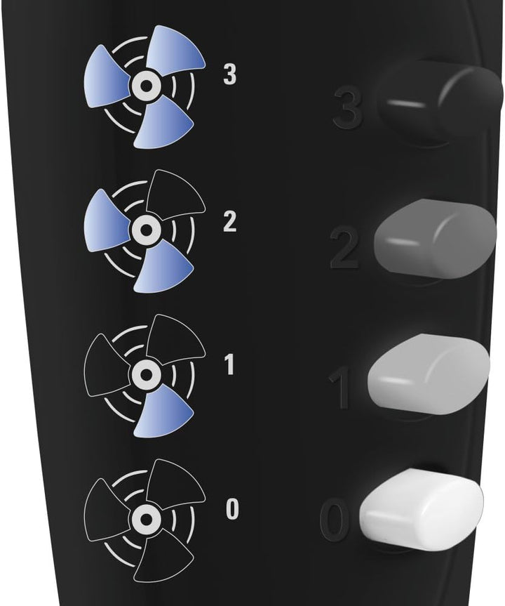 TROTEC TVE 18 S Standventilator 50 Watt 3 Geschwindigkeitsstufen 90°-Oszillation Ventilatorflügeldur