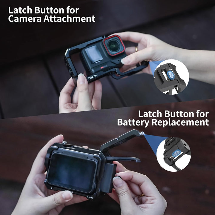 Nitze Xplorer Grip Kit für Insta360 Ace Pro 2/Ace Pro/Ace, Strassenfotografie Griff Kit mit Ace Pro