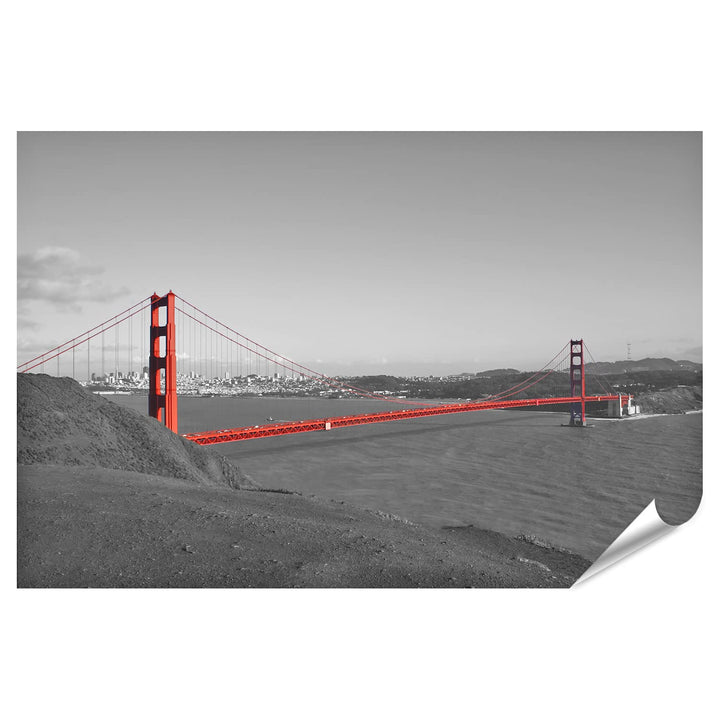 islandburner XXL Bild Poster Golden Gate Bridge San Francisco Usa Premium Bilder Fotodruck Poster 90