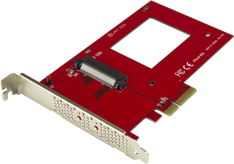 StarTech.com U.2 auf PCIe Adapter für 2,5" U.2 NVMe SSD - SFF 8639 - 4x PCI Express 3.0 - NVMe PCIe