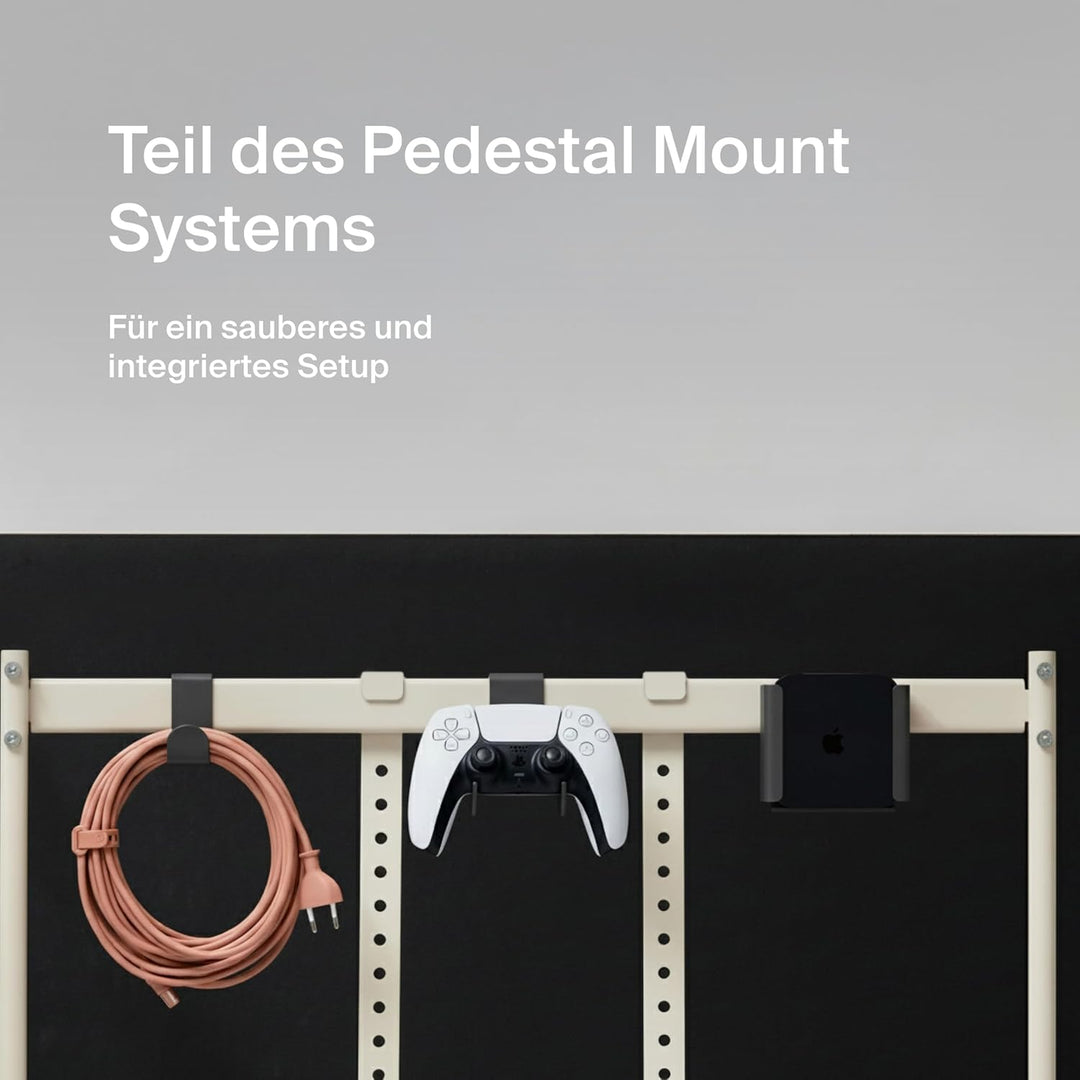 Apple TV Halterung - Verstecken von TV Box und Kabeln auf der Rückseite von Pedestal TV-Ständern (Sc