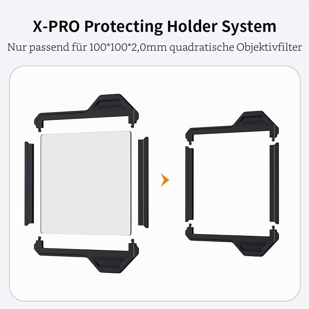 K&amp;F CONCEPT Nano X-PRO Filterschutzrahmen Filterzubehör für 100 * 100mm Rechteckfilter(2 Stück) 100x