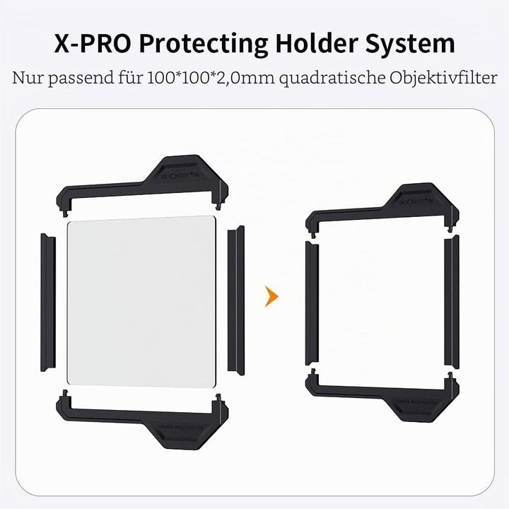 K&amp;F CONCEPT Nano X-PRO Filterschutzrahmen Filterzubehör für 100 * 100mm Rechteckfilter(2 Stück) 100x