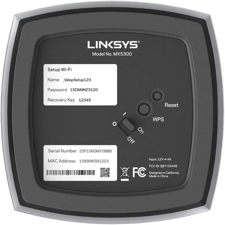 Linksys Velop MX10600 Tri-Band WLAN-Mesh-WiFi 6-System (AX5300) – WLAN-Router Repeater / Extender fü