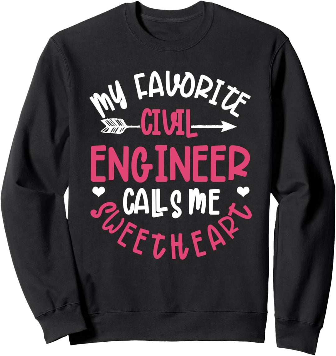 Bauingenieurin Frau Freundin Lustige Technik Sweatshirt